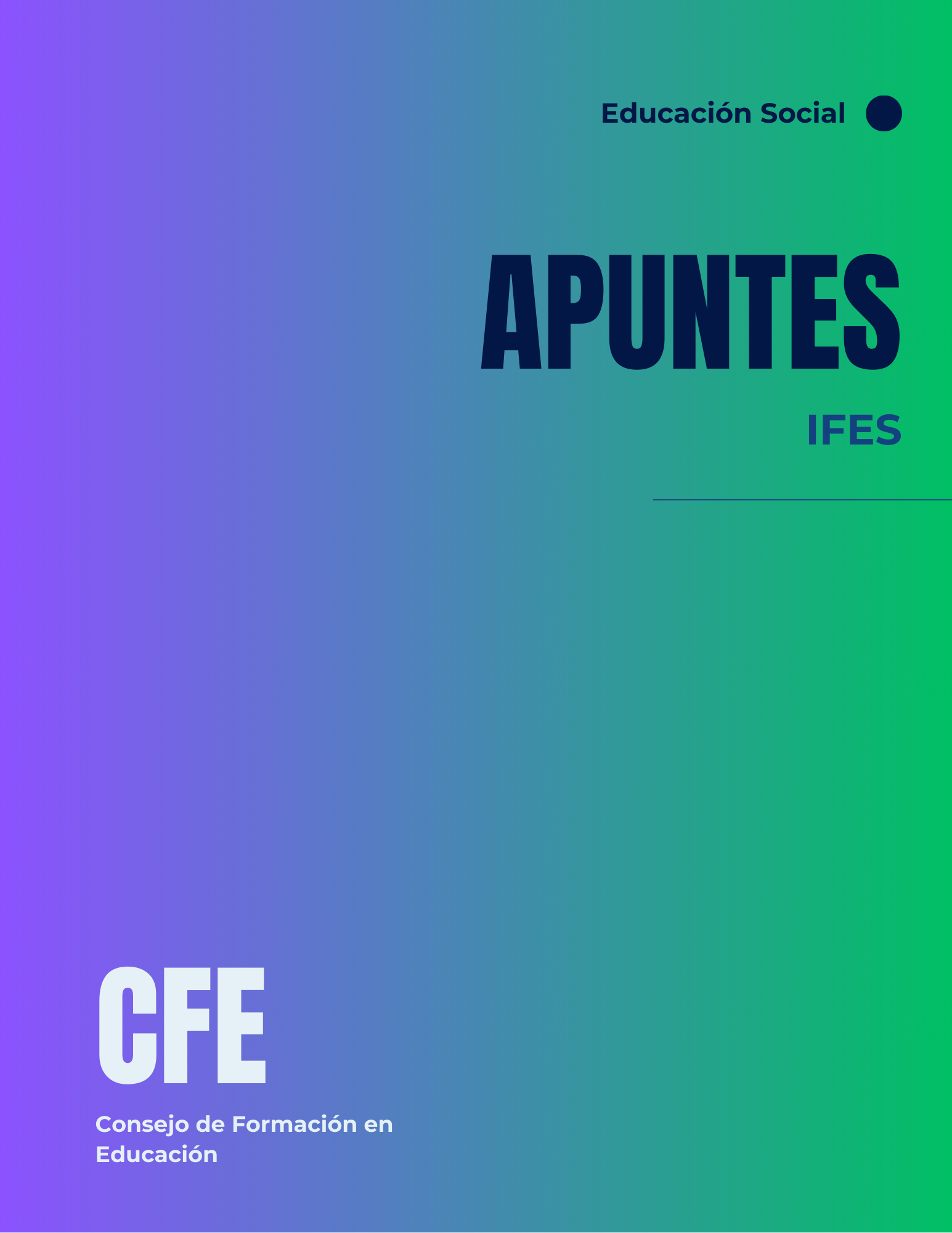 Apuntes IFES, revista de educación social